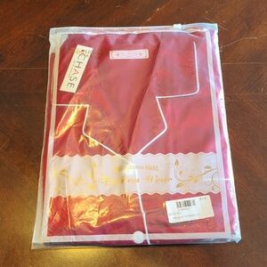Vogue style silk red pajamas size 4XL